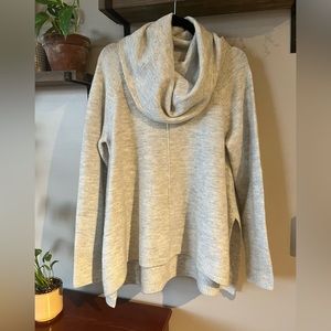 Gray Cowl Neck Sweater